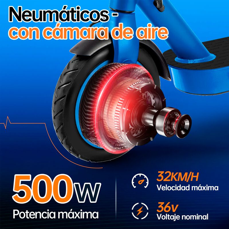 Scooter Eléctrico M2 Pro Honey Whale azul image number null