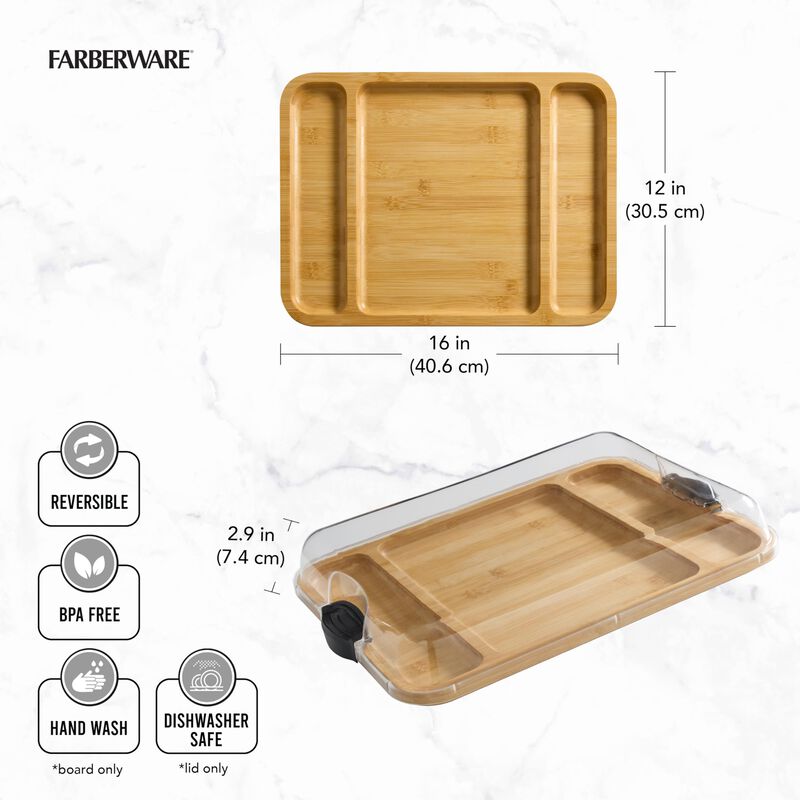 Tabla De Cortar Farberware Build-a-board Con 3 ... image number null
