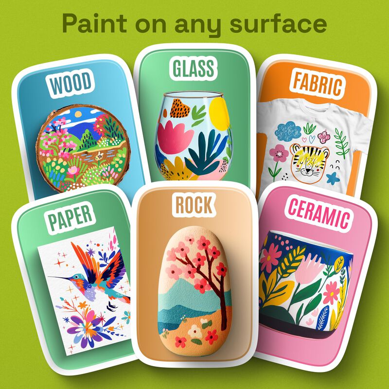 Marcadores De Pintura Artistro 24 Colores Doble... image number null