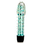 VIBRADOR DE GEL SUAVE TEXTURIZADO AZUL