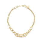 Pulsera Oro Amarillo 10k Ajustable 17+2 Cm Bizzarro