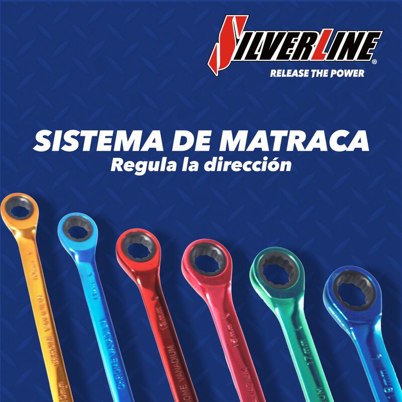 Juego de Llaves Inglesas con Matraca Silverline... image number null