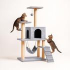 Torre para Gato, &Aacute;rbol para Gatos con Rascador y con Juguete Colgante, Bluelander