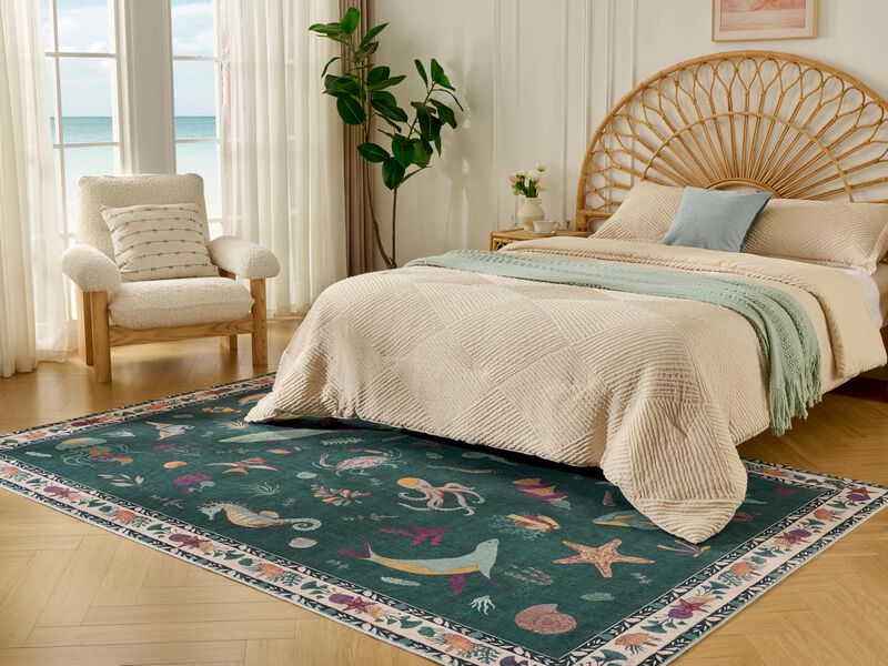 Alfombra Weaverlane 183x274 Cm Lavable Esmerald... image number null
