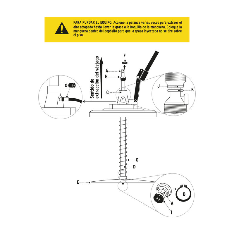 Bomba Inyectora de Grasa 24 Kg Truper image number null