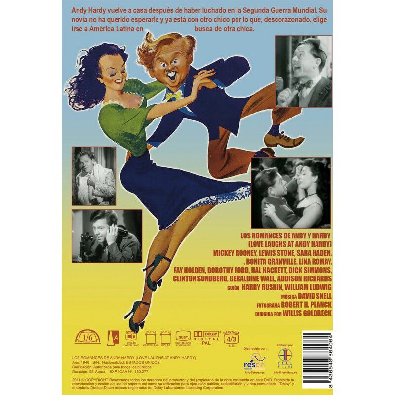 Los Romances De Andy Hardy [dvd] (1946) Love La... image number null