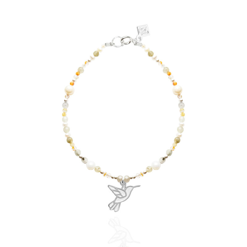 Set de Pulseras Suerte Colibr&iacute; y Elefante de Pl... image number null