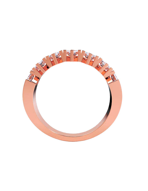 Anillo de Compromiso en Oro Rosa 10K con Circon... image number null