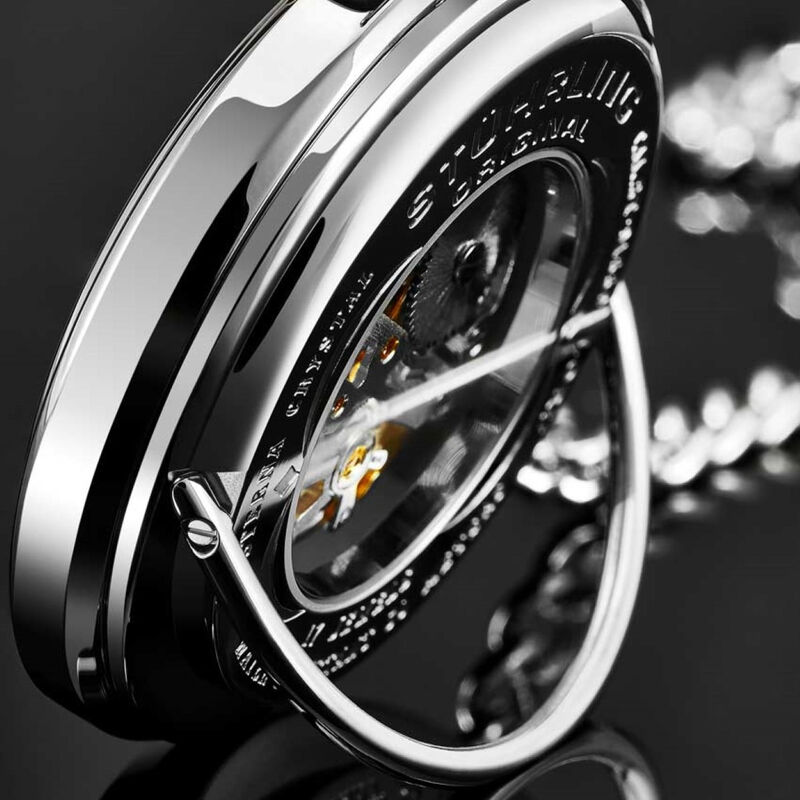 Reloj Stuhrling de bolsillo para hombre de cuer... image number null
