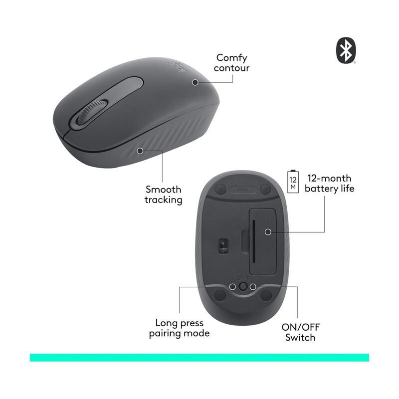 Mouse Inal&aacute;mbrico Logitech M196 Gris image number null