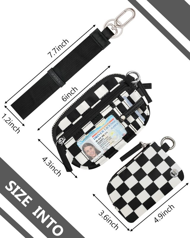 Cartera De Mu&ntilde;eca Sunpour Rfid De Doble Bolsill... image number null