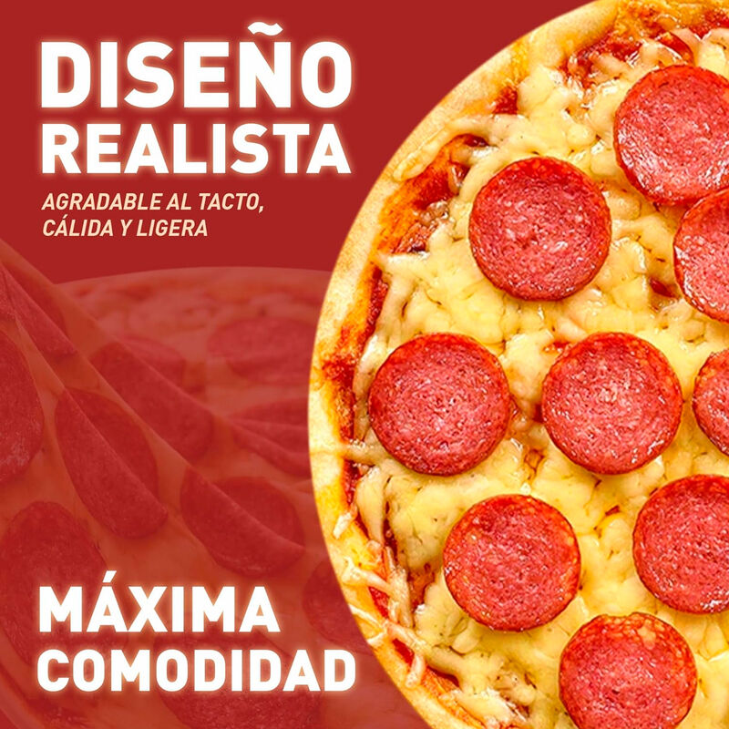 Cobija Redonda Tipo Pizza 180 Cm, Franela Suave... image number null