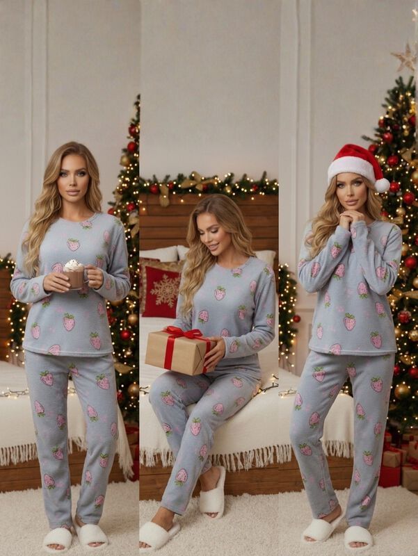 Pijama Afelpada Mujer Polar PIJ-035-2 D62 Panta... image number null