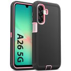 Funda Jelanry Galaxy A26 5G Resistente Negra y Rosa