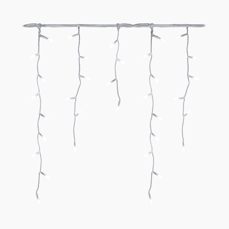 Serie Cascada Luz Blanca 500 Led Micr&oacute;fono 8 Fu... image number null