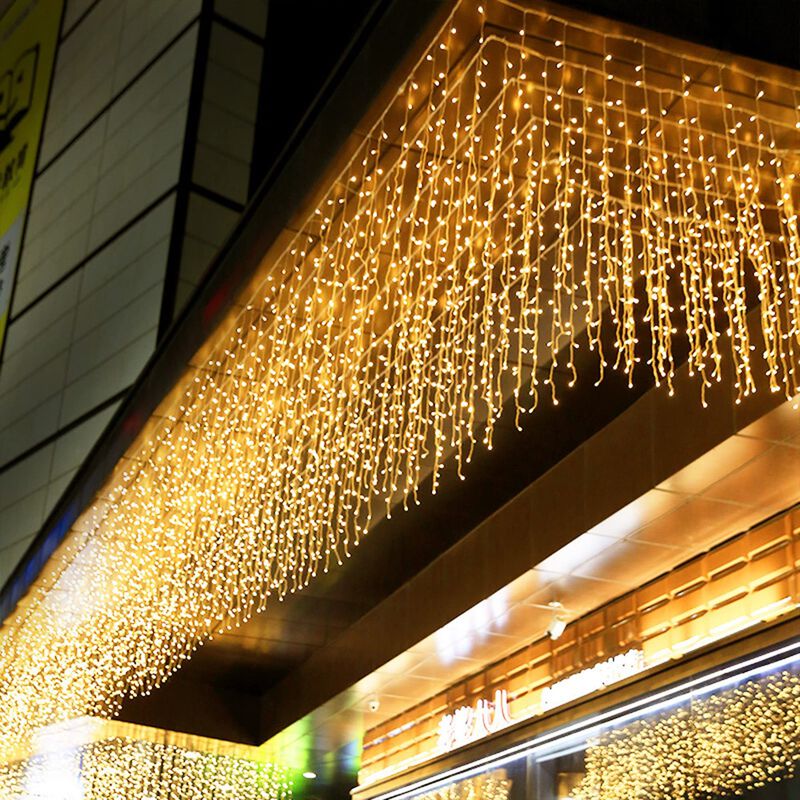 Cadena De Luces Para Cortinas Kemooie, 8 Modos,... image number null