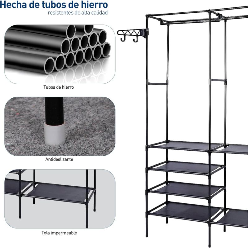 Closet Armable Multifuncional con Divisiones Bl... image number null