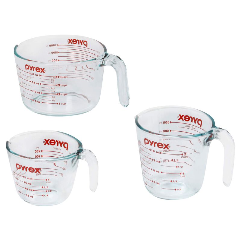 Juego De Tazas Medidoras Pyrex De Vidrio Templa... image number null