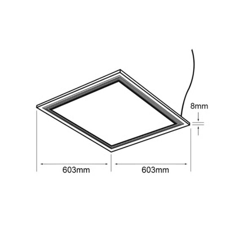 L&aacute;mpara Suspendidos Led Satinado 40w Luz D&iacute;a Pa... image number null
