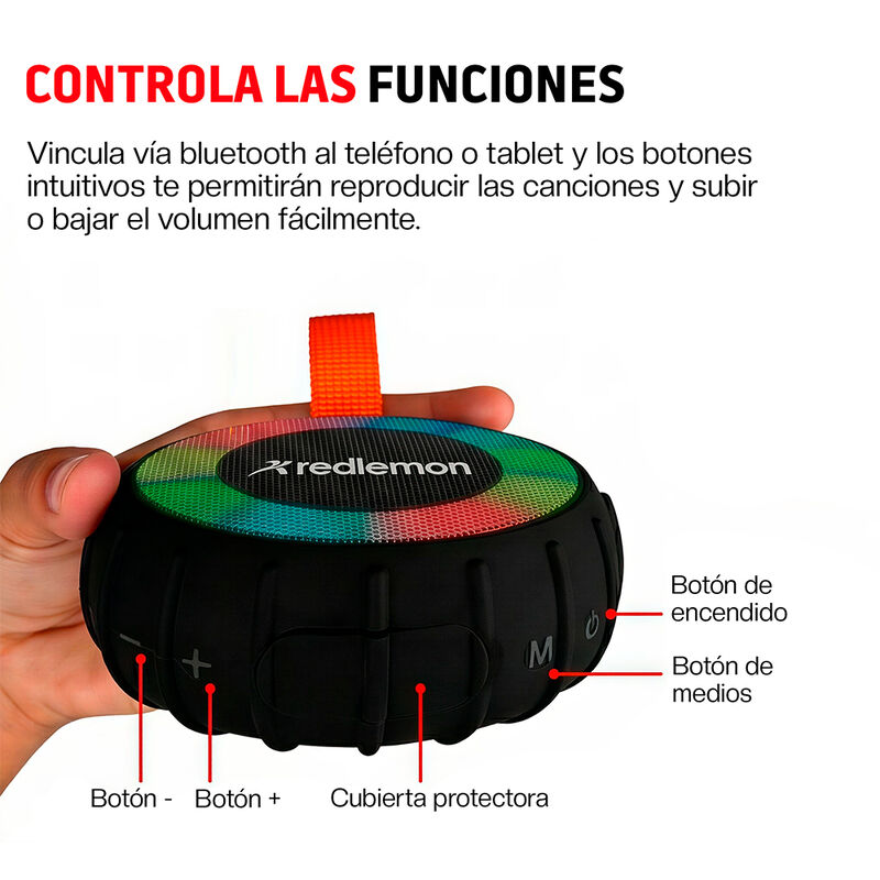 Bocina Bluetooth Contra Agua y Ca&iacute;das Sonido HD... image number null