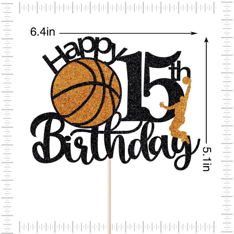 Adorno Para Pastel Crseniny De Baloncesto &ndash; 15.... image number null