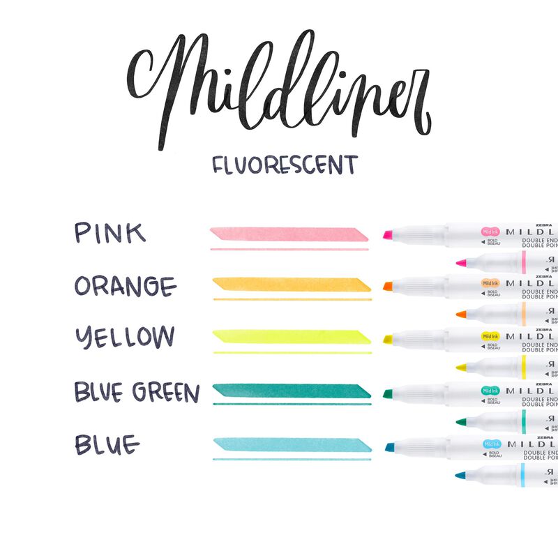 Rotulador Zebra Pen Mildliner, Paquete De 5 Col... image number null