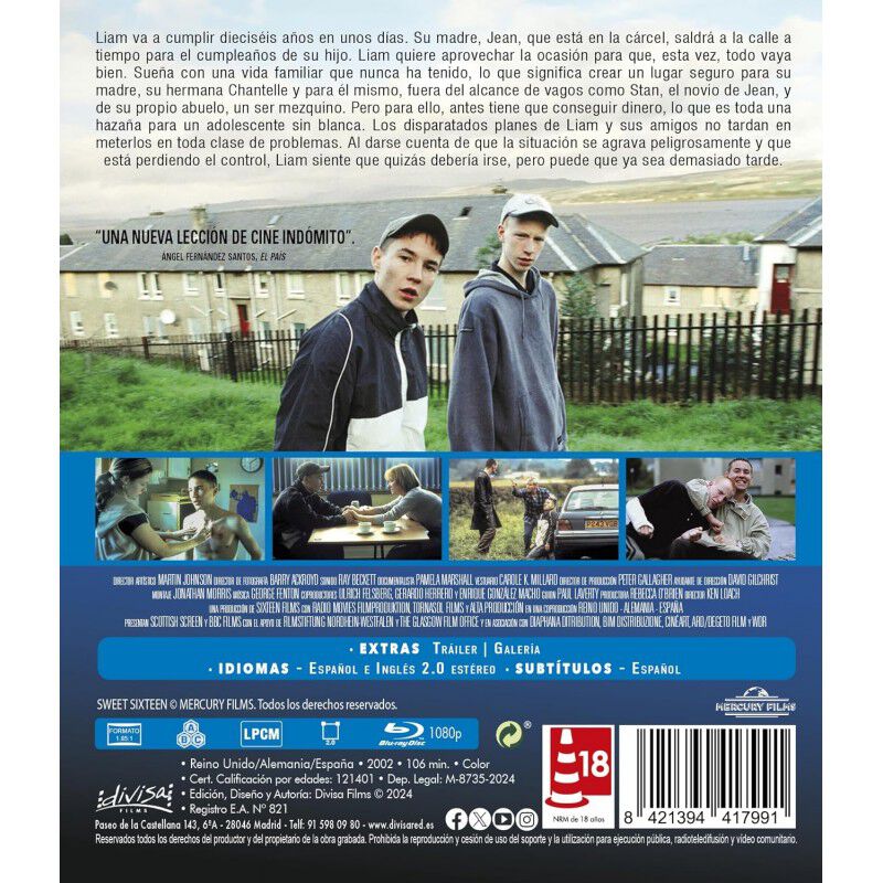 Felices diecis&eacute;is (Sweet Sixteen) [Blu-ray] (20... image number null