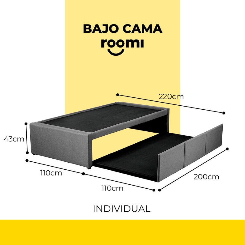 Cama Doble Roomi Individual - Individual Color ... image number null