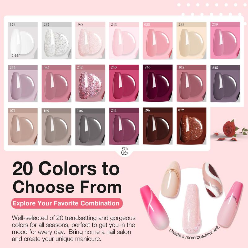 Kit De U&ntilde;as Azurebeauty Dip Powder, 29 Unidades... image number null