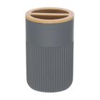 Portacepillos De Dientes Gris bamboo Soho Namaro Design
