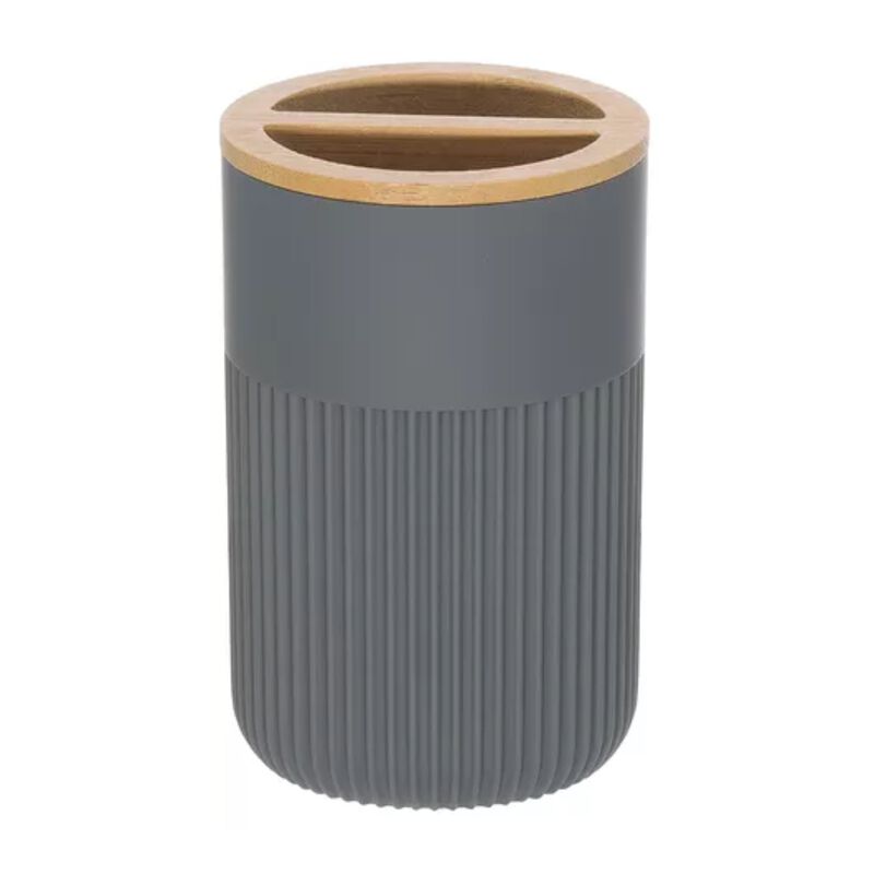 Portacepillos De Dientes Gris bamboo Soho Namar... image number null