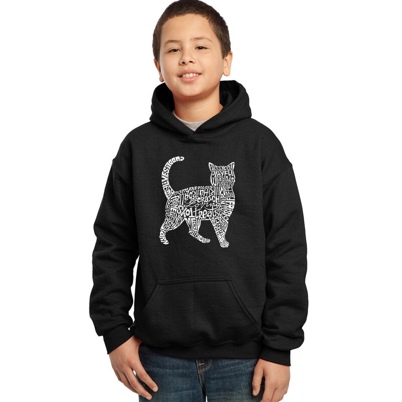 Sudadera Con Capucha Word Art Para Ni&ntilde;o - Gato ... image number null