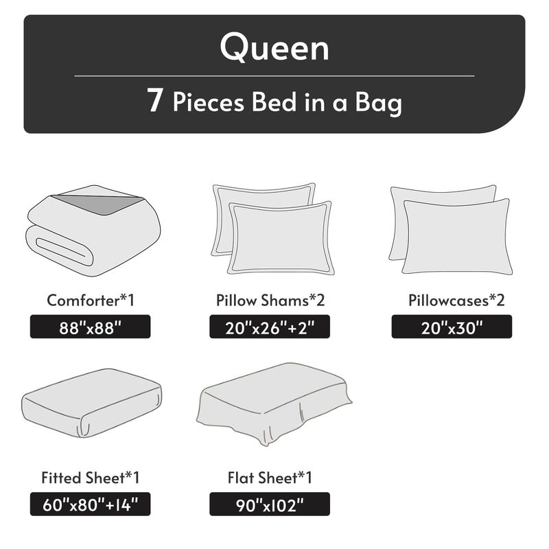 Juego De Ropa De Cama Muxhomo Queen Verde Oscur... image number null