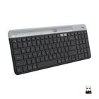 Teclado Logitech K585, Delgado, Inal&aacute;mbrico, Multidispositivo, Grafito