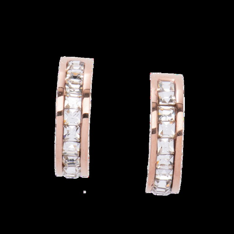 Arracadas Mujer Acero Inoxidable Aretes Zirconi... image number null