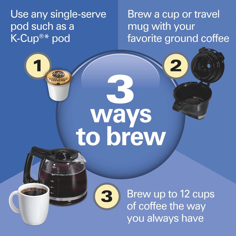 Cafetera Hamilton Beach Flexbrew Trio, 2 V&iacute;as, ... image number null