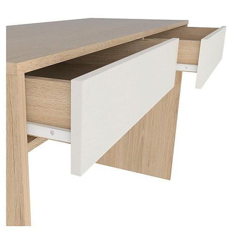 Escritorio Mantis Beige Y Blanco image number null