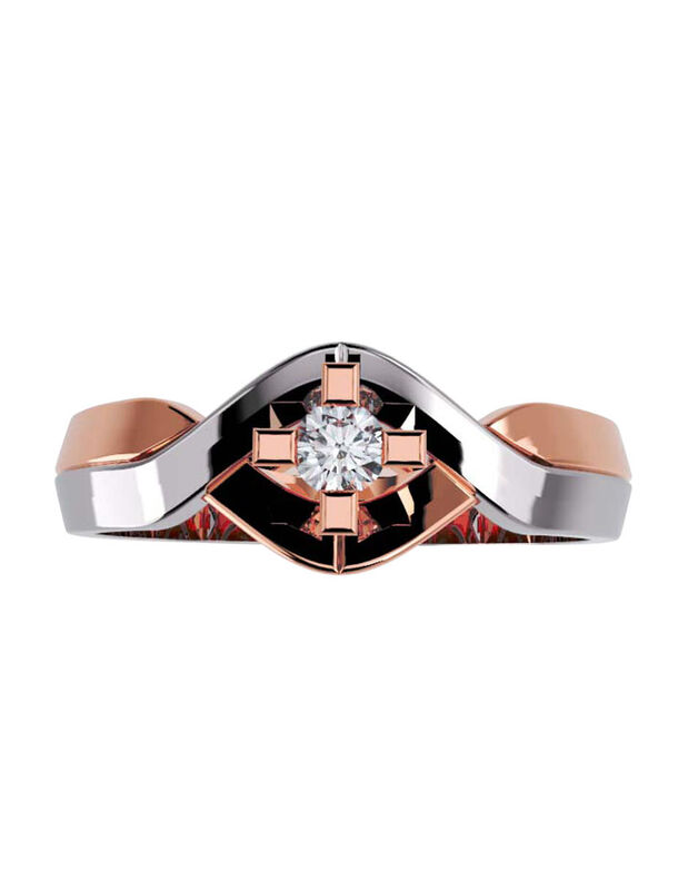 Anillo de Compromiso de 14K con Diamante de Lab... image number null