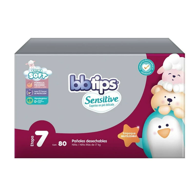 Bbtips Pa&ntilde;ales Etapa 7 Unisex 80 Piezas image number null