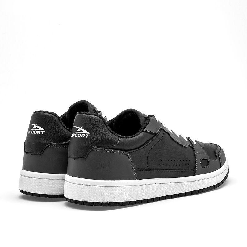 Apoort Tenis urbano para hombre. Negro gris image number null