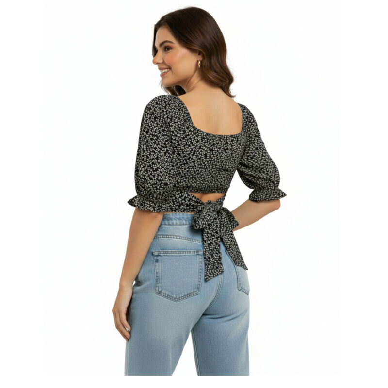 Papermoon Blusa Sin Mangas Cuello V Con Bolsill... image number null