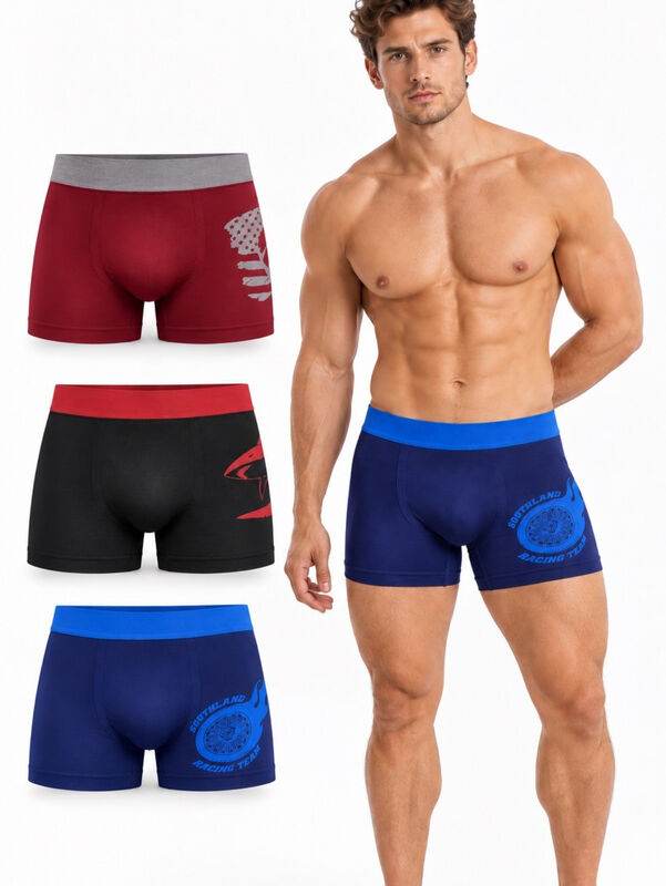 Pack 3 Boxers Para Hombre, C&oacute;modos Y Ajuste Per... image number null