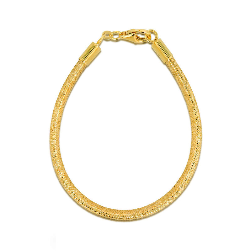 Pulsera De Oro Amarillo 10k (19cm Aprox) image number null