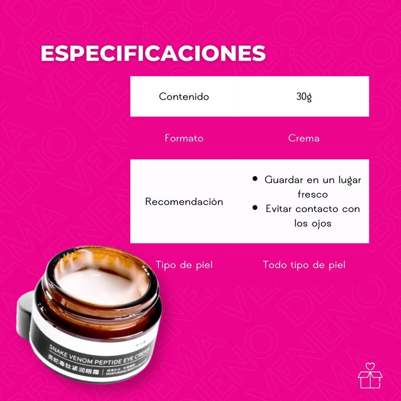 Set de 3 Cremas de Veneno de V&iacute;bora Elimina Oje... image number null