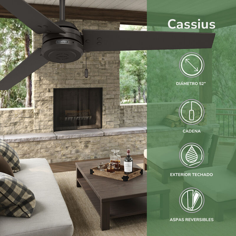 Ventilador De Techo Cassius Exterior 52 Pulgada... image number null