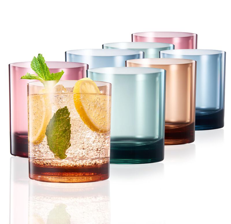 Khen Vasos Reutilizables De Acr&iacute;lico Colorido (... image number null