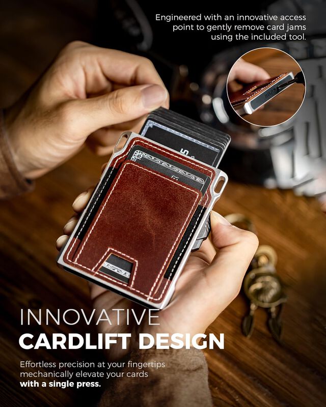 Cartera Lorzor Slim De Cuero A Plena Piel Con B... image number null