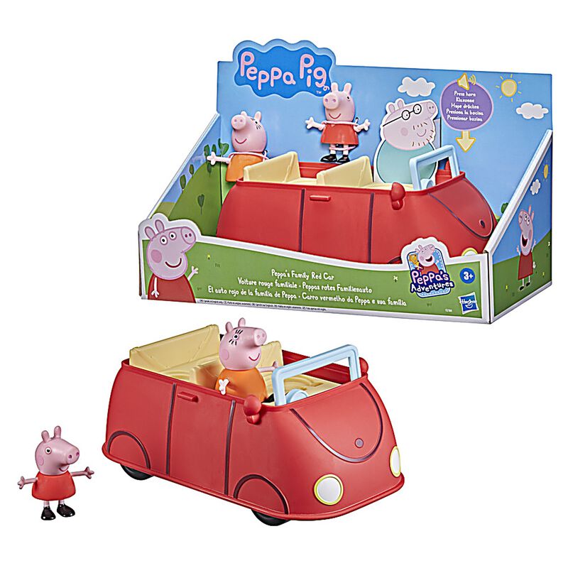 Juguete Peppa Pig: Set El Auto Rojo De La Famil... image number null
