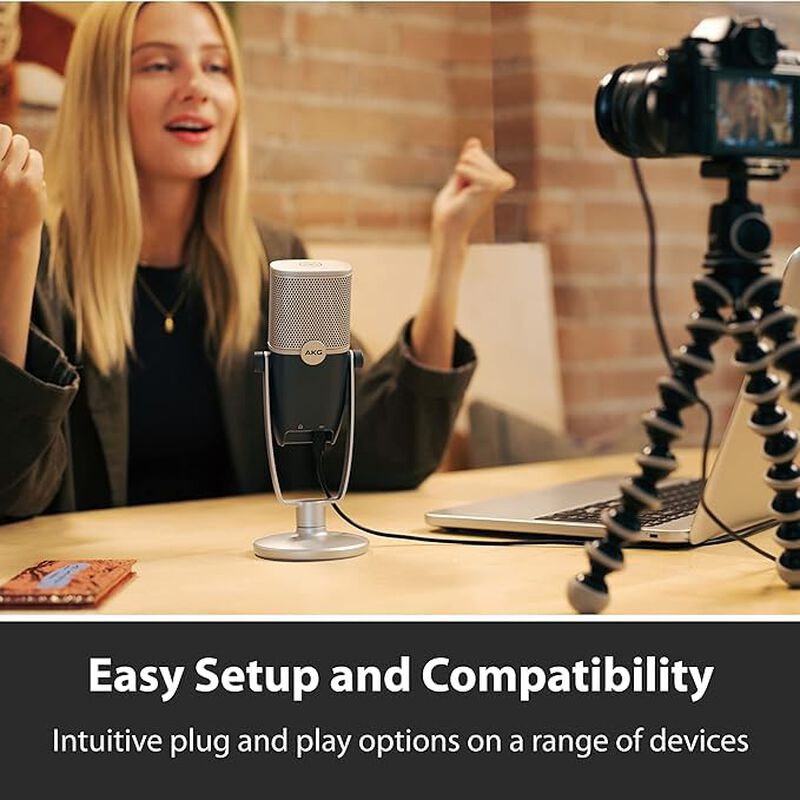 Micr&oacute;fono Akg Pro Audio Ara Usb-c Condensador A... image number null