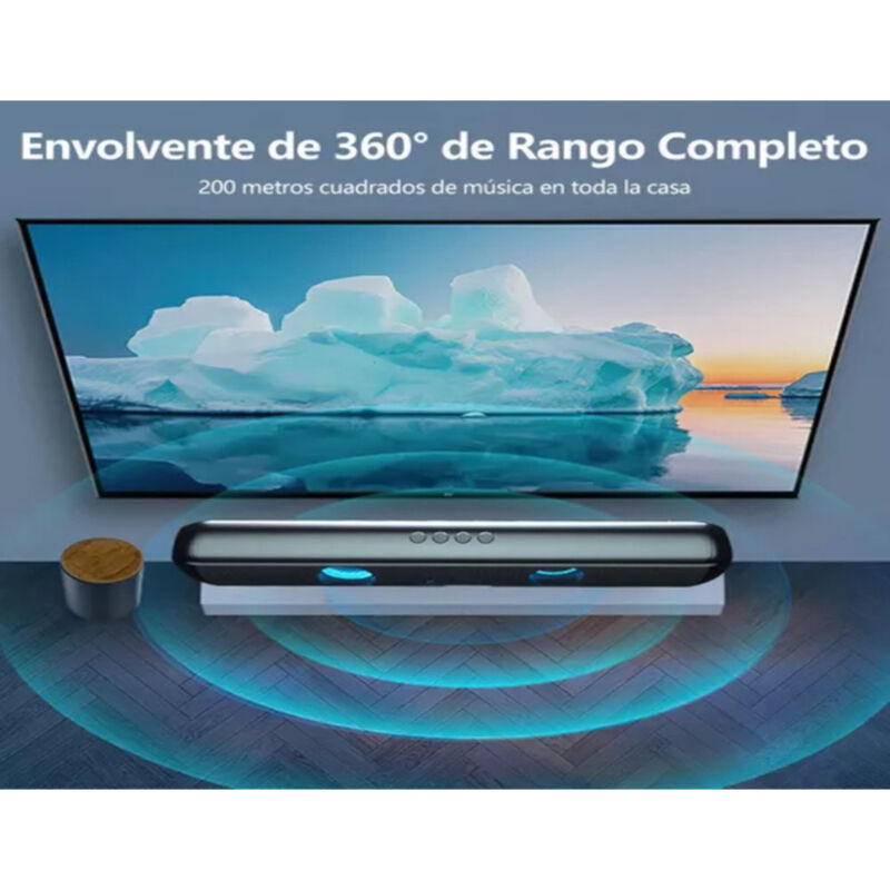 Barra De Sonido Bluetooth Recargable Rgb Et263 image number null